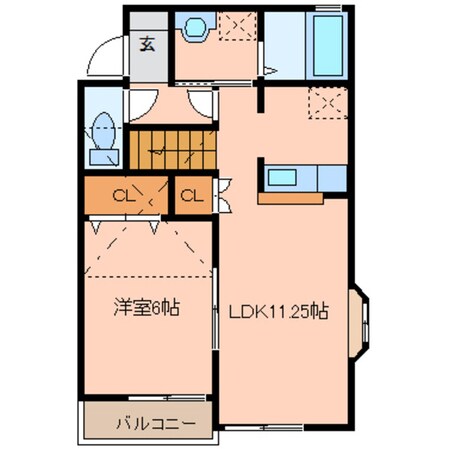 カサグランデ壱番館の物件間取画像